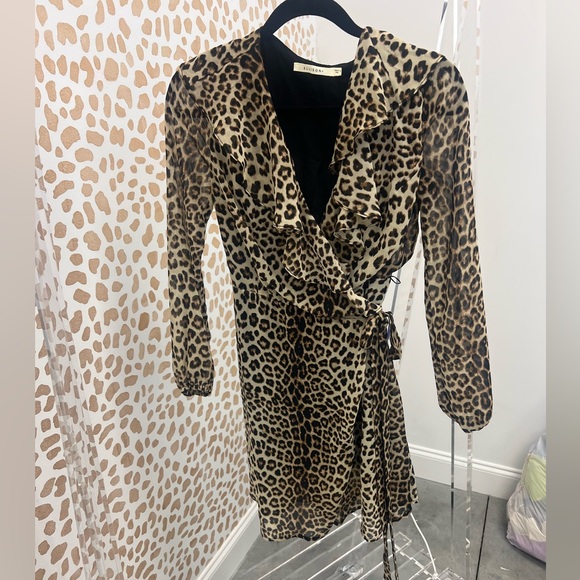 Ellison Leopard Wrap Dress - Picture 1 of 1
